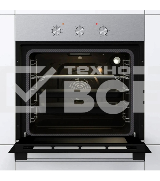Встраиваемый духовой шкаф электрический Gorenje BO6727E03NX, черный/серебристый
