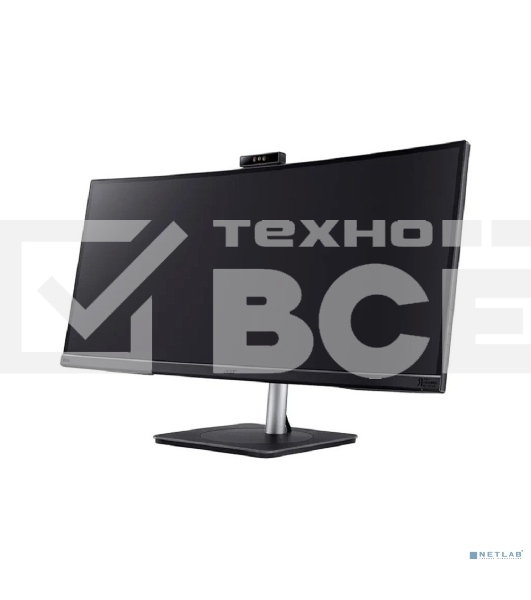 Монитор 34' Acer CB343CURDbemiiphcuzx IPS 3440x1440, 60 Гц, 4 мс, 21:9, 300 кд/м², 2xHDMI 2.0, DP, USB Type-C (90 Вт), USB Hub, HDR10, FreeSync, динамики, веб-камера 5 Мп, изогнутый экран (3800R), черный
