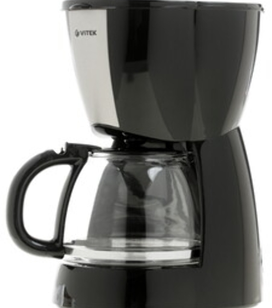 Кофеварка капельная Vitek VT-1503 черный, исп. кофе - молотый, 1.2 л, 900 Вт.