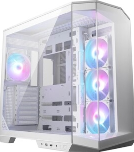 Компьютерный корпус MSI MAG Pano 100R PZ, Mid Tower, ATX, 2xUSB 3.2 Gen 1, 1xUSB 3.2 Gen2 Type-C, 3x120мм ARGb Reverse Blade Fan, 1x120мм ARGb Fan, ARGb+PWM Control Board,Tempered Glass Window, Brown Box
