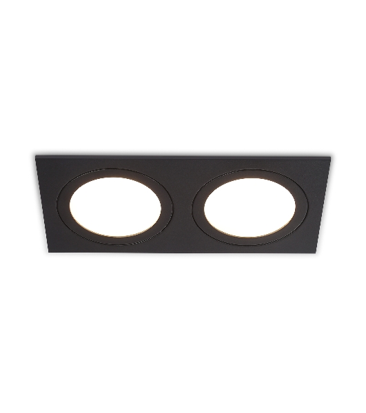 Светильник Ambrella light TN6615/2 BK черный IP44 GX53/2 max 15W 215*110*24