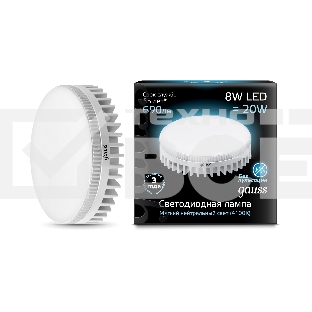 Лампа светодиодная GAUSS LD108008208LED GX53 8W 4100K