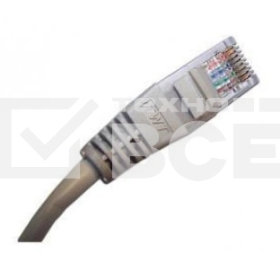 Кабель Патч-корд Lanmaster UTP TWT-45-45-0.5/6-GY вилка RJ-45-вилка RJ-45 кат.6 0.5м серый ПВХ
