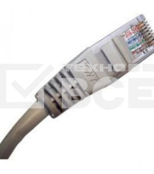 Кабель Патч-корд Lanmaster UTP TWT-45-45-0.5/6-GY вилка RJ-45-вилка RJ-45 кат.6 0.5м серый ПВХ