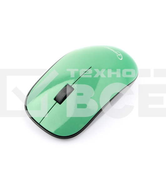 Мышь беспроводная Gembird MUSW-111-GRN зеленый, 1200 dpi, радиоканал, USB, кнопки - 3