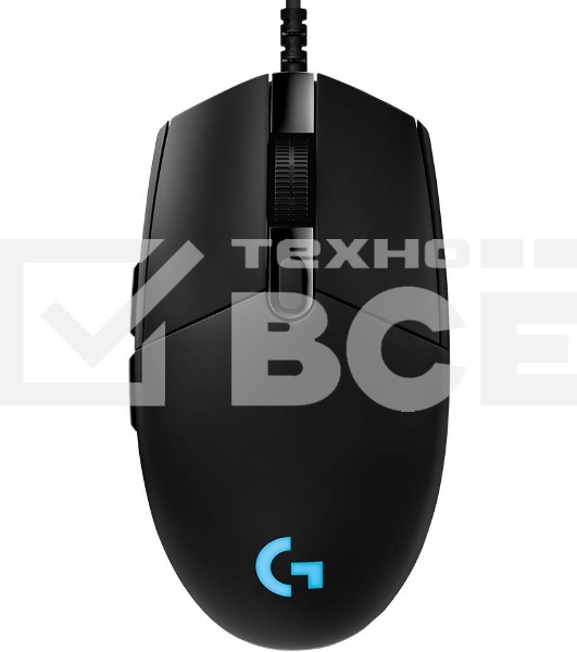 Мышь проводная Logitech G PRO HERO черный, 25600 dpi, USB, кнопки - 6