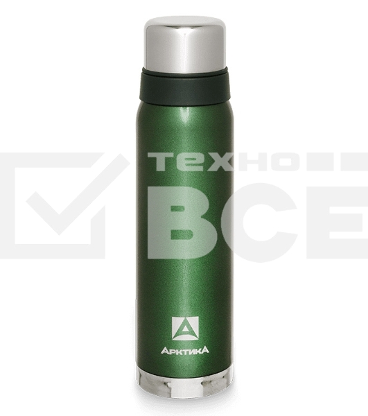 Термос Арктика, 106-900 зеленый, узкое горло 0,9 л американский дизай