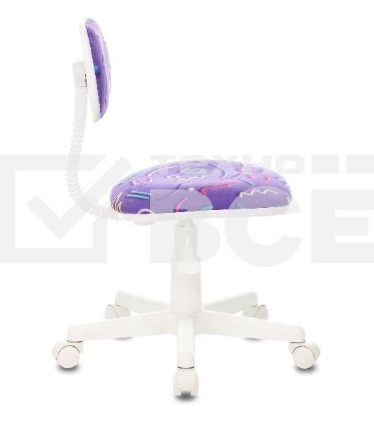 Кресло детское Бюрократ CH-W201NX Sticks 08 фиолетовый, крестовина пластик