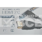 Кабель GCR PROF 0.5m HDMI версия 2.0, черный, OD9.0mm, 28/24 AWG, позолоченные контакты, Ethernet 18.0 Гбит/с, 3D, 4K, GCR-HM313-0.5m, тройной экран GCR Кабель PROF 0.5m HDMI версия 2.0, черный, OD9.0mm, 28/24 AWG, позолоченные контакты, Ethernet 18.0 Гби, фото 1