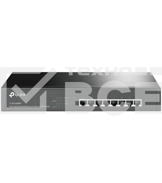 Коммутатор TP-LINK TL-SG1008MP 8-портовый настольный/монтируемый в стойку гигабитный коммутатор с 8 портами PoE+