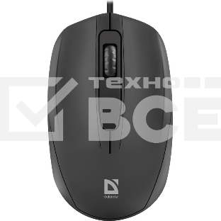 Мышь проводная Defender Alpha MB-507 черный, 1000 dpi, USB, кнопки - 3