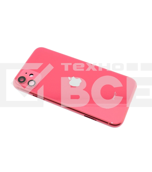 Задняя крышка (корпус) в сборе с рамкой для Apple iPhone 11 красная