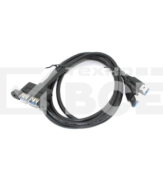 Кабель USB 2.0 для монтажа на корпус 1 м