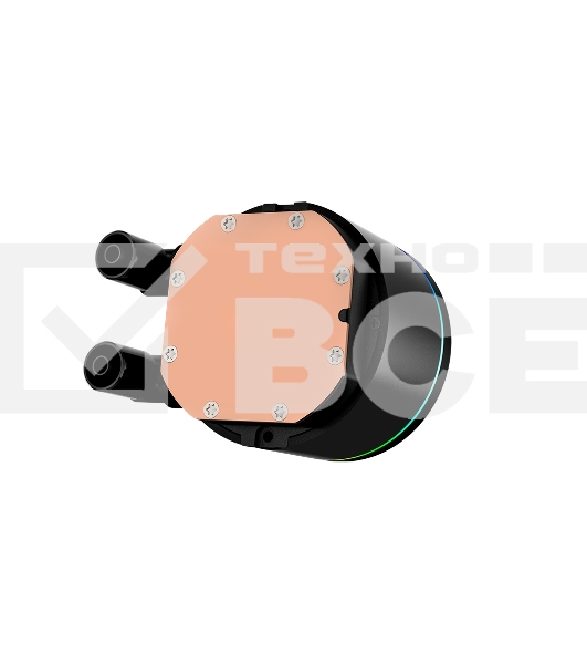 Система охлаждения PCCooler DA360 Pro ARGB Digital BK (300W, 360mm, LED temp., Black, ARGB/ Fans: 3x120mm, 75.8CFM, 33.7dBA, 2200RPM/ Pump height 57mm, 28dBA, 3000RPM, Rad thickness 27mm/ S: 1851, 1700, 1200, 20XX, 115X, AM5, AM4)