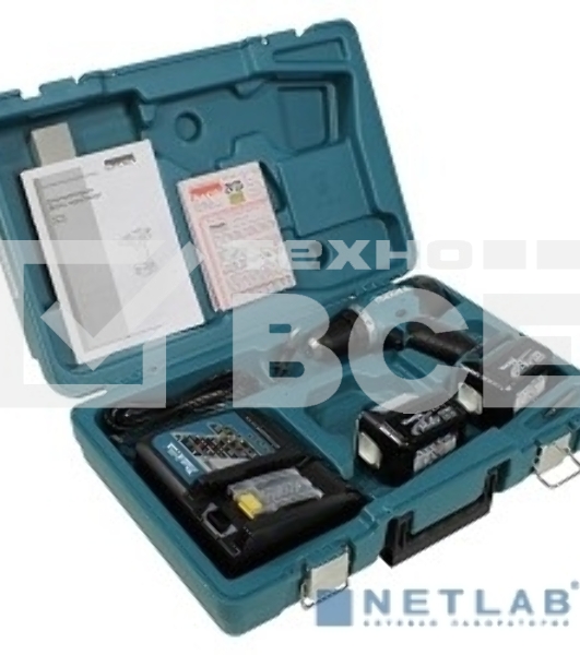 Дрель-шуруповерт Makita DF332DWAE Аккумуляторная, 10.8В, 2 АКБ, Кейс