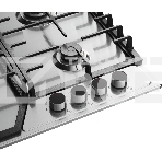 Варочная поверхность Kuppersberg FS 66 X газ, High-Tech, 58 см, автоматический электроподжиг, газ-контроль, форсунки под сжиженый газ, SABAF конфорки, чугунные решетки, цвет нержавеющая сталь, цвет фурнитуры черный, фото2