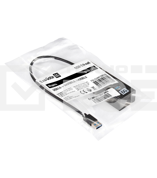 USB-концентратор 4-в-1 ExeGate DUB-331T (кабель-адаптер USB3.0 --> 3xUSB2.0, 1xUSB3.0, Plug&Play, черный)