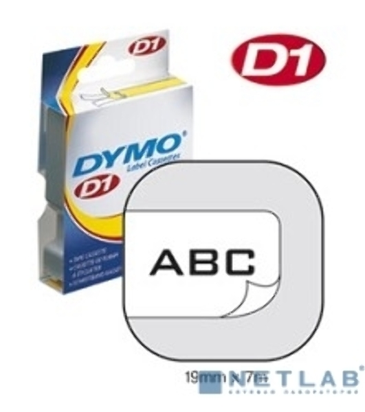 Расходные материалы Картридж с лентой 19 мм х 7м. , пластик , черный шрифт на белом фоне S0720830