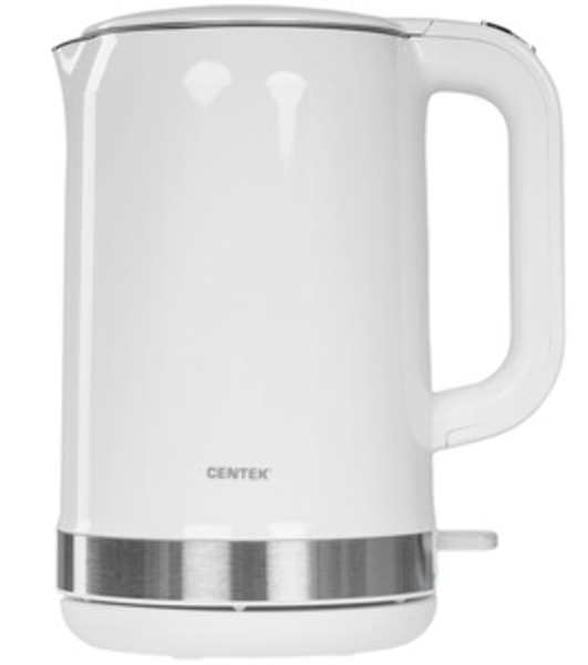 Чайник электрический Centek CT-1010 белый, 2200 Вт, 1.5 л