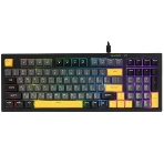 Клавиатура проводная Ritmix RKB-598BL Gray серый-голубой, фото6