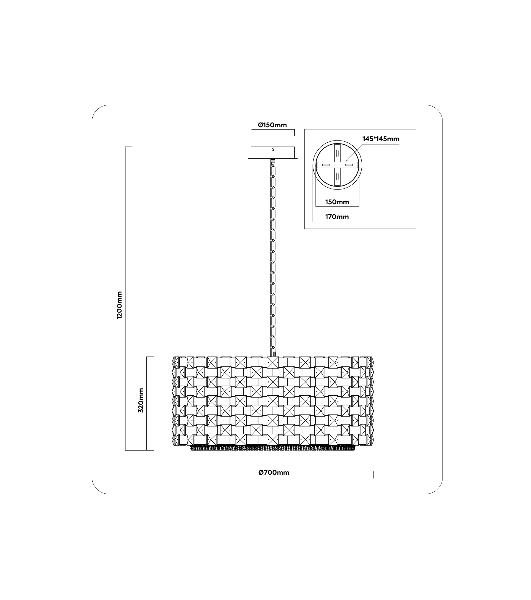 Люстра Ambrella light LH41009/18 BS/CL латунь/прозрачный E14*18 max 40W D700*320