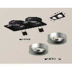 Комплект встраиваемого светильника Ambrella light XC7636004 SBK/MCH черный песок/хром матовый MR16 GU5.3 (C7636, N7013), фото 1