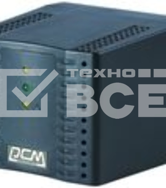 Стабилизатор напряжения Powercom TCA-1200 600Вт 1200ВА черный