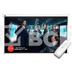 Экран Cinema S'OK 16:9 Pro настенно-потолочный, моторизованный, 221x125 см, фибергласс, белый корпус, экстрадроп 60 см, фото2