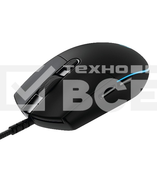 Мышь проводная Logitech G PRO HERO черный, 25600 dpi, USB, кнопки - 6