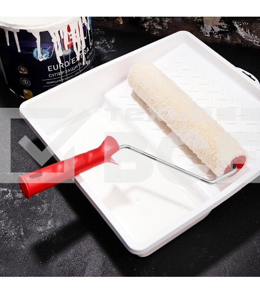 Валик Rexant 'Натуральный мех' бесшовный, ворс 12 мм, ширина ролика 240 мм, Ø 42 мм, бюгель 6 мм