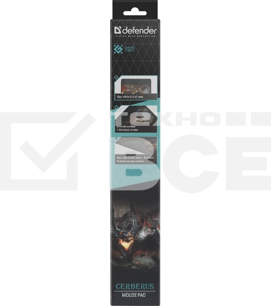 Игровой коврик Defender Cerberus XXL 400x355x3 мм, ткань+резина