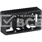 Коробка накладного монтажа 2 поста антрацит, фото 1