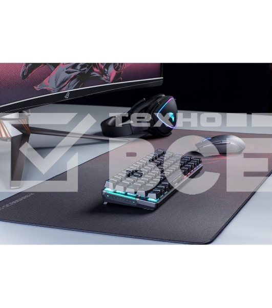 Игровой коврик для мыши ASUS ROG Scabbard II (900 x 400 x 3 mm, резина, тканый материал, cиликон, 90MP00S0-B0UA00)