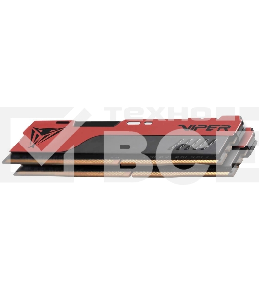 Оперативная память Patriot Viper Elite II, DDR4, 32GB (2x16 GB), 3600 MHz, CL20, радиатор, красный, чёрный
