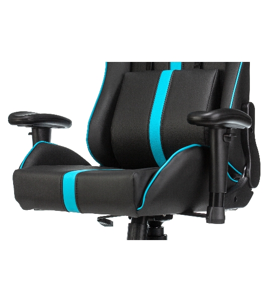 Кресло игровое A4Tech X7 GG-1200 черный/голубой искусственная кожа крестовина пластик
