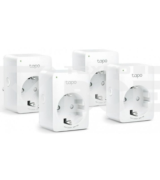 Умная розетка Mini Smart 2.4 GHz Wi-Fi Socket, 4 units, 220-240 V, Max Load 10 A, Bluetooth 4.2 (onboarding only)