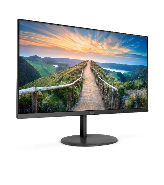 Монитор 27' AOC Q27V4EA IPS 2560x1440, 75 Гц, 4 мс, 16:9, 250 кд/м2, 1xHDMI, 1хDP, черный