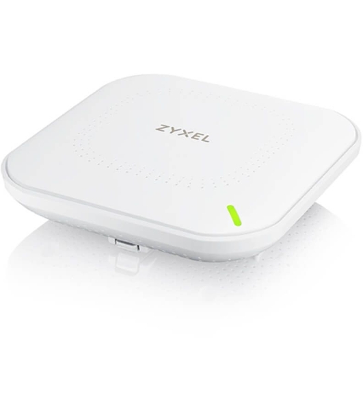 Гибридная точка доступа Zyxel NebulaFlex NWA90AX, WiFi 6, 802.11a/b/g/n/ac/ax (2,4 и 5 ГГц), MU-MIMO, антенны 2x2, до 575+1200 Мбит/с, 1xLAN GE, PoE, защита от 4G/5G, БП в комплекте