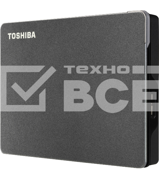 Внешний HDD 2.5' Toshiba Canvio Gaming, 4TB, USB 3.2 Gen 1 Type-A, 5400 rpm, черный