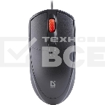 Мышь проводная Defender Icon MB-057 черный, 1000 dpi, USB, кнопки - 3, фото 1