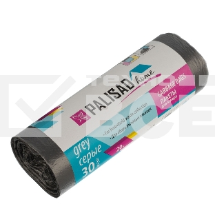 Пакеты для мусора Home Palisad 20 л x 30 шт. серые