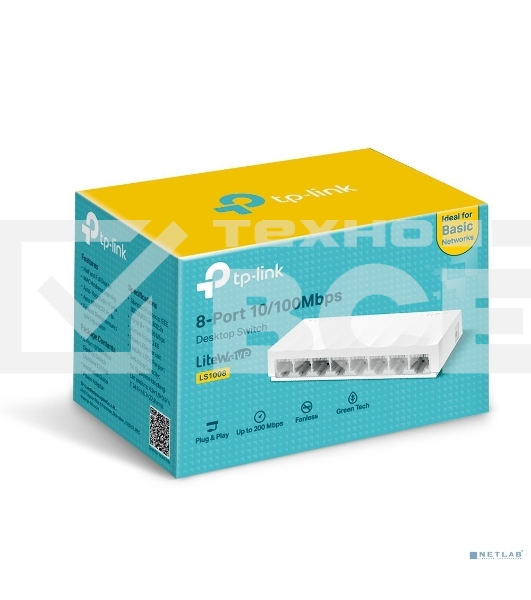 Коммутатор TP-Link LS1008 8x100Mb неуправляемый