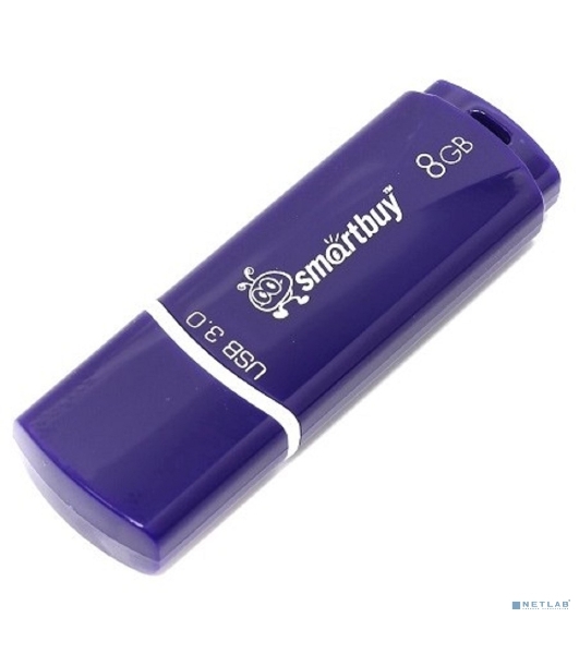 Флешка USB Smartbuy Crown Blue (SB8GbCRW-Bl), 8Gb, USB 3.0, R/W 70/25, синий