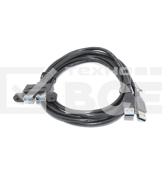 Кабель USB 2.0 для монтажа на корпус 1,5 м