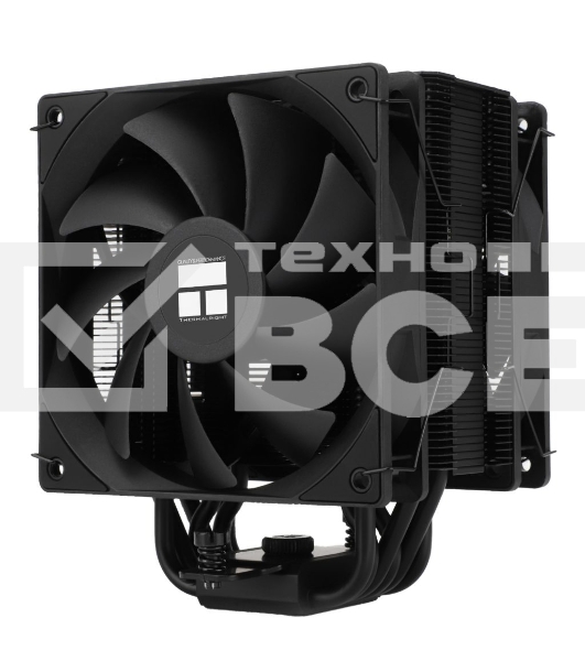 Кулер для процессора Thermalright Burst Assasin 120 EVO Dark (4-pin PWM, 156mm, Ni/CU, 6x6mm, 2x120mm, 66.17CFM, 25.6dBA, 1550RPM, S: 1700, 1200, 115X, AM5, AM4)