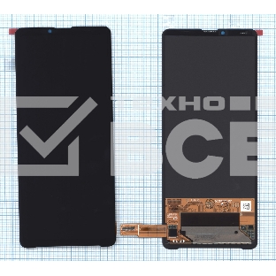 Дисплей для Sony Xperia 10 V в сборе с тачскрином черный orig lcd