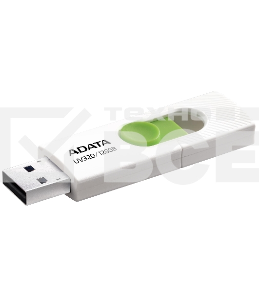 Флеш диск 128GB USB 3.2 Gen1 AUV320-128G-RWHGN White/Green