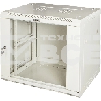 Шкаф коммутационный Lanmaster Pro (TWT-CBWPG-15U-6X4-GY) настенный 15U 600x450мм пер.дв.стекл 60кг серый 350мм 768мм IP20 металл, фото2