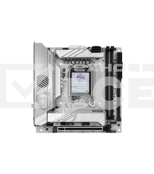 Материнская плата MSI MPG Z890I EDGE TI WIFI, LGA 1851, Intel Z890, 2xDDR5, 2xSATA, 4xM.2, 1xPCIe 5.0 x16, 1xHDMI, 2xThunderbolt 4, 1xUSB-C, 1x 5Gb LAN, 7xUSB-A 10Gbps, 2xUSB-A 5Gbps, 1xUSB-C 20Gbps, 7.1, 2x3.5 мм, TOSLINK, Mini-ITX