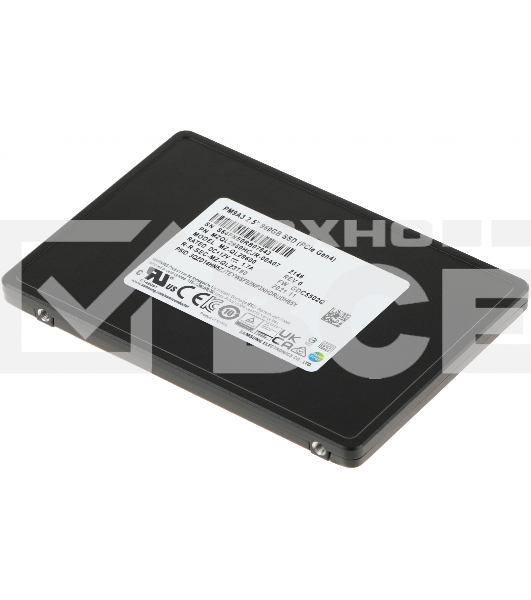 Накопитель SSD Samsung Enterprise PM9A3 черный MZQL2960HCJR-00A07 960Gb, PCIe 3.1 x4, 2.5